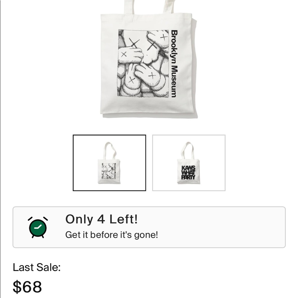 Kaws tote bag